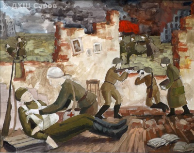 Оборона Сталинграда (''Отступать некуда. Позади Волга!'') - Майорова Ксения, 14 лет.JPG